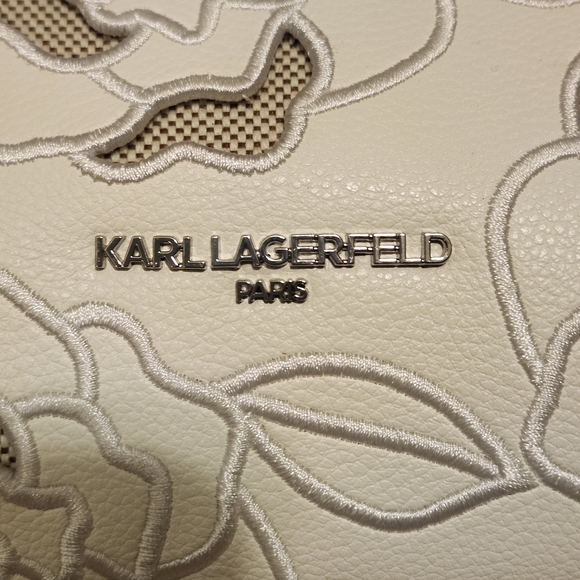 Karl Lagerfeld White Floral Tote Bag - Picture 9 of 10